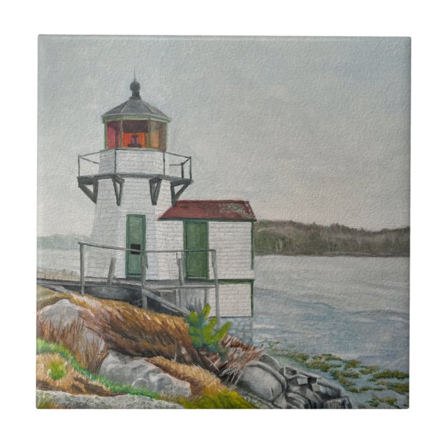 Squirrel Point Light Ceramic Tile (Front)