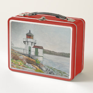 Squirrel Point Light Metal Lunch Box