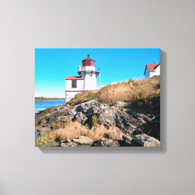 Squirrel Point Lighthouse, Maine Canvas Print (Front)