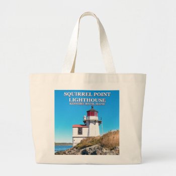 Squirrel Point Lighthouse  Maine Tote Bag by LighthouseGuy at Zazzle