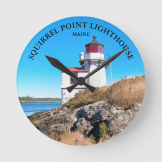Squirrel Point Lighthouse, Maine Wall Clock