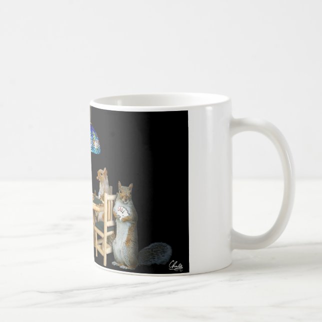 Squirrel Poker Coffee Mug (Right)