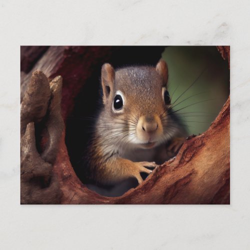 Squirrel Portrait Postcard