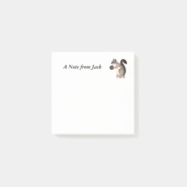 Squirrel Post-it Notes (Front)