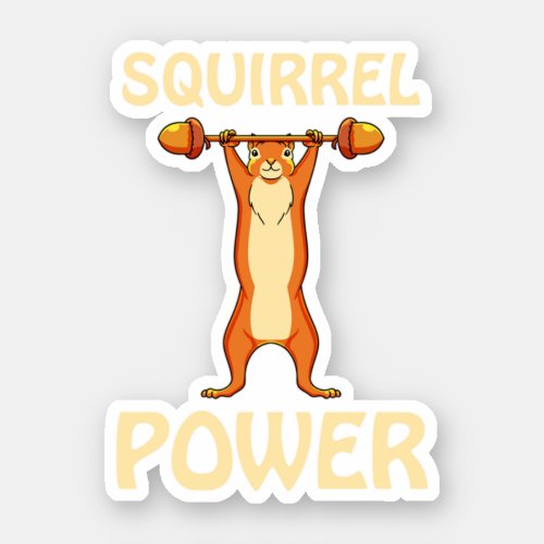 Squirrel Power Squirrel Rodent Animal Lovers Perf Sticker