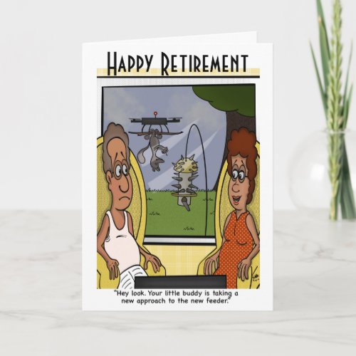 Squirrel Proof Retirement Greeting Card