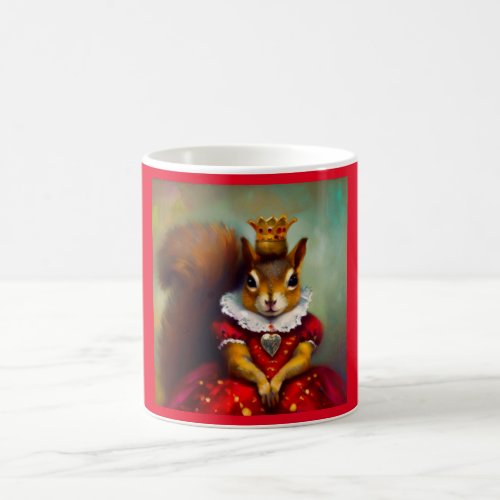 Squirrel Queen of Hearts Coffee Mug