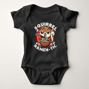 Squirrel Ramen-tic Baby Bodysuit