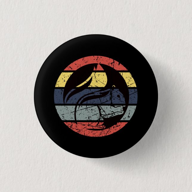 Squirrel Retro Button (Front)