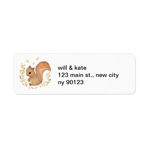 Squirrel Return Address Labels