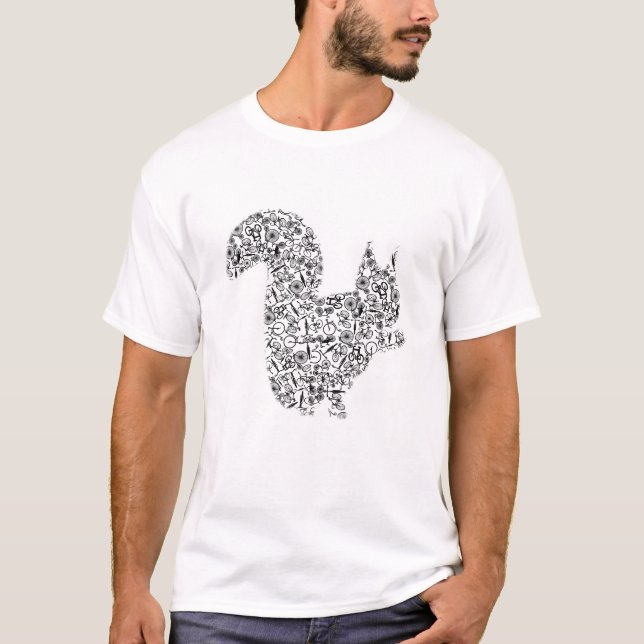 Squirrel Rodent Bike Bikes T-Shirt (Front)