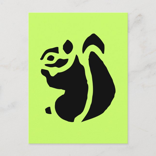 Squirrel Rodent Postcard (Front)