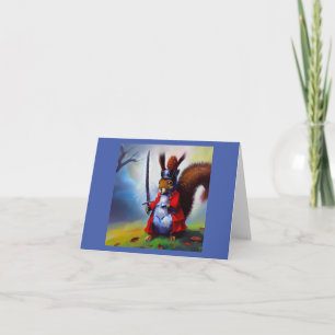 Squirrel Samurai Card