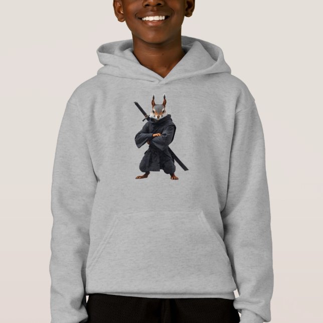 Squirrel Samurai Hoodie (Front)