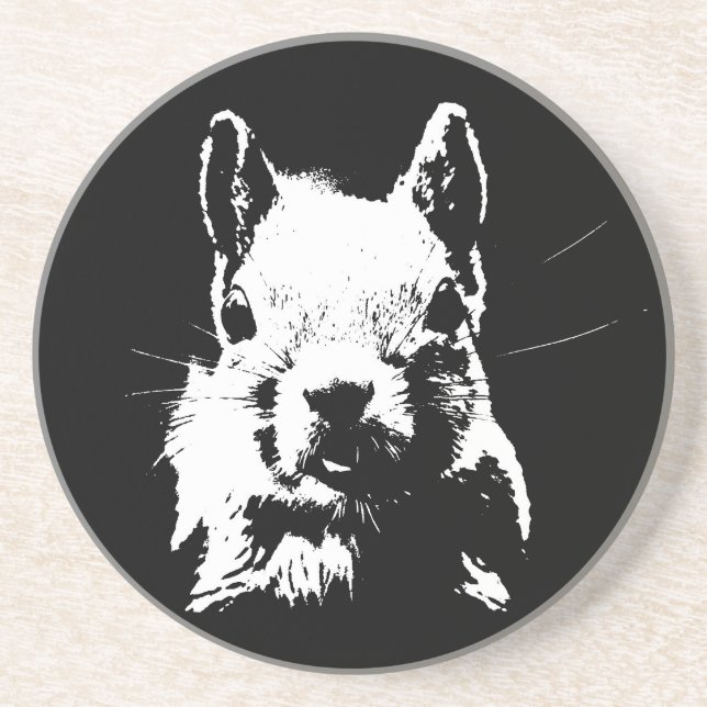 Squirrel Sandstone Coaster (Front)