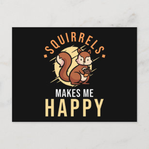 Squirrel Saying Funny Postcard
