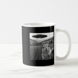 Squirrel Selfie With Alien Ufo Funny Gifts For Men Coffee Mug