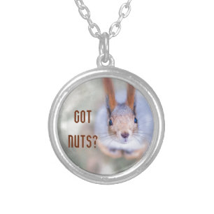 Squirrel Silver Plated Necklace