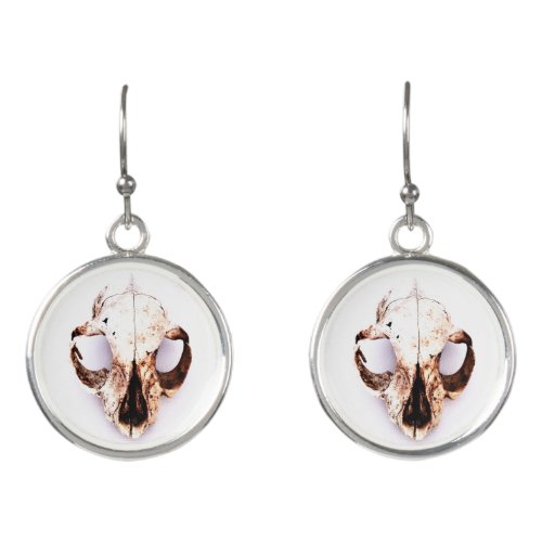 SQUIRREL SKULL drop earrings