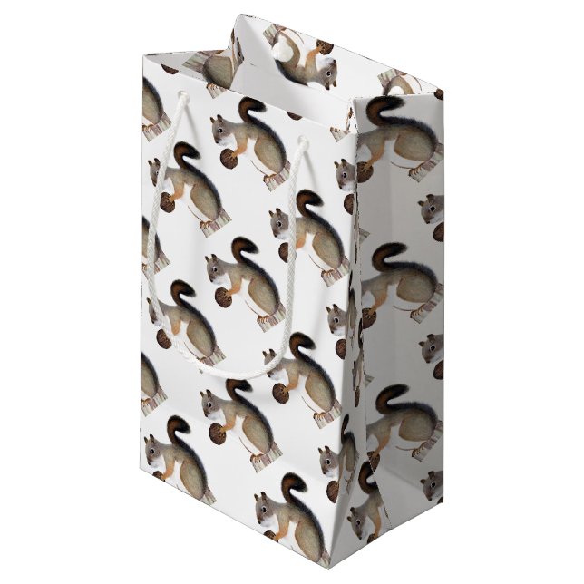 Squirrel Small Gift Bag (Front Angled)