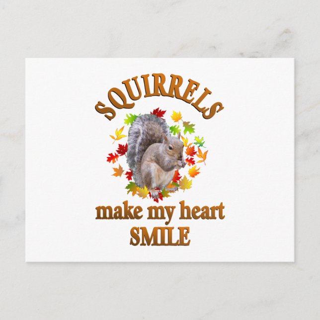 SQUIRREL SMILES POSTCARD (Front)