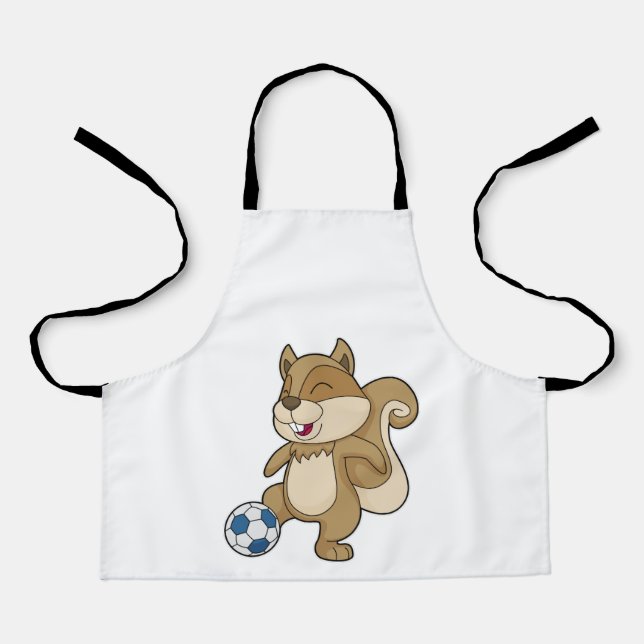Squirrel Soccer player Soccer Apron (Front)