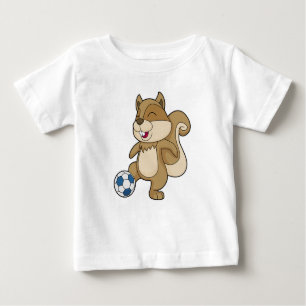 Squirrel Soccer player Soccer Baby T-Shirt