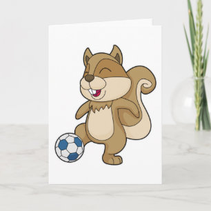 Squirrel Soccer player Soccer Card