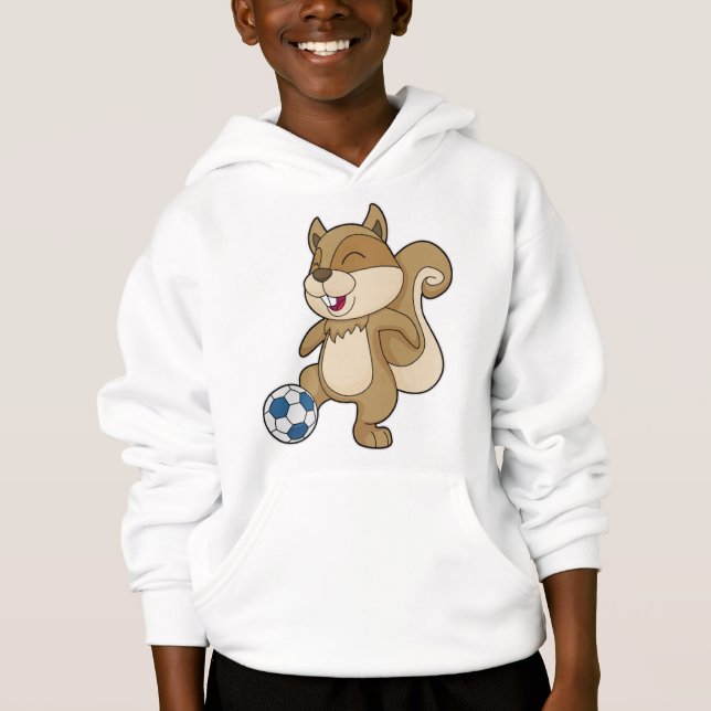 Squirrel Soccer player Soccer Hoodie (Front)