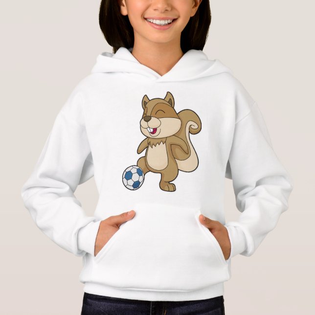 Squirrel Soccer player Soccer Hoodie (Front)