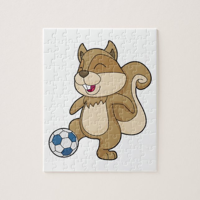 Squirrel Soccer player Soccer Jigsaw Puzzle (Vertical)