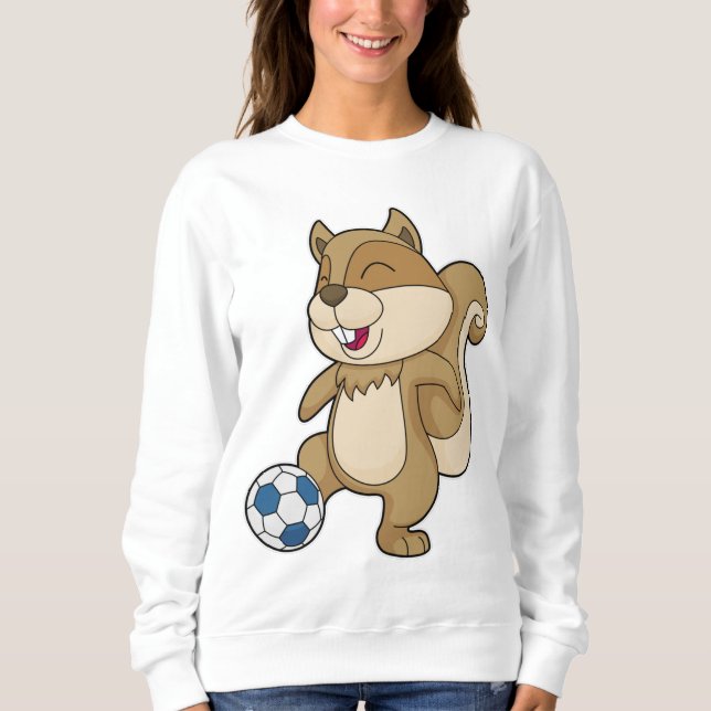 Squirrel Soccer player Soccer Sweatshirt (Front)