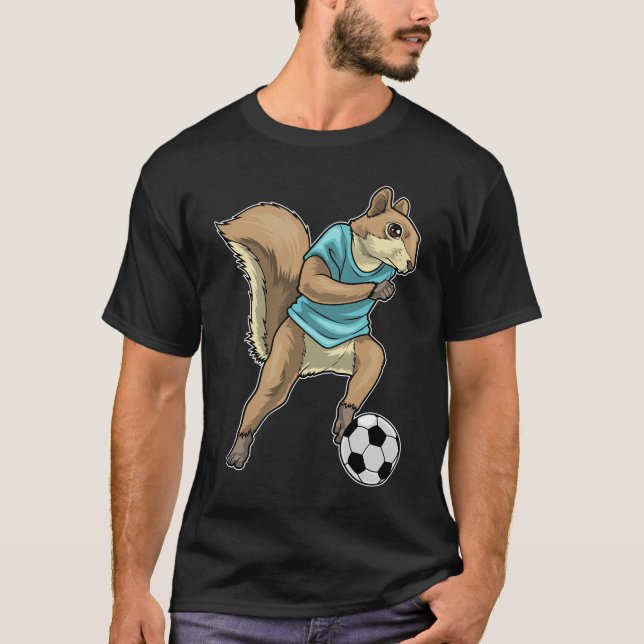 Squirrel Soccer player Soccer T-Shirt (Front)
