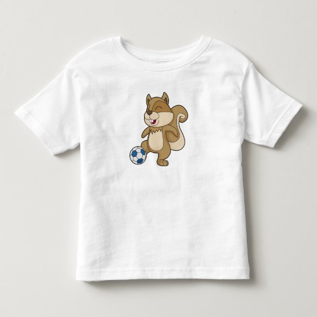 Squirrel Soccer player Soccer Toddler T-shirt (Front)