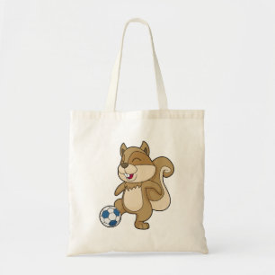 Squirrel Soccer player Soccer Tote Bag
