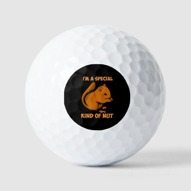Squirrel - Special Kind Of Nut   Golf Balls (Front)