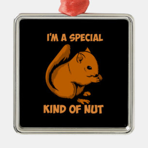 Squirrel - Special Kind Of Nut Metal Ornament