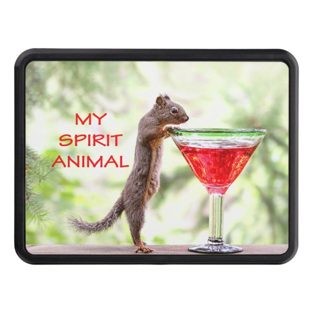 Squirrel Spirit Animal Hitch Cover (Front)