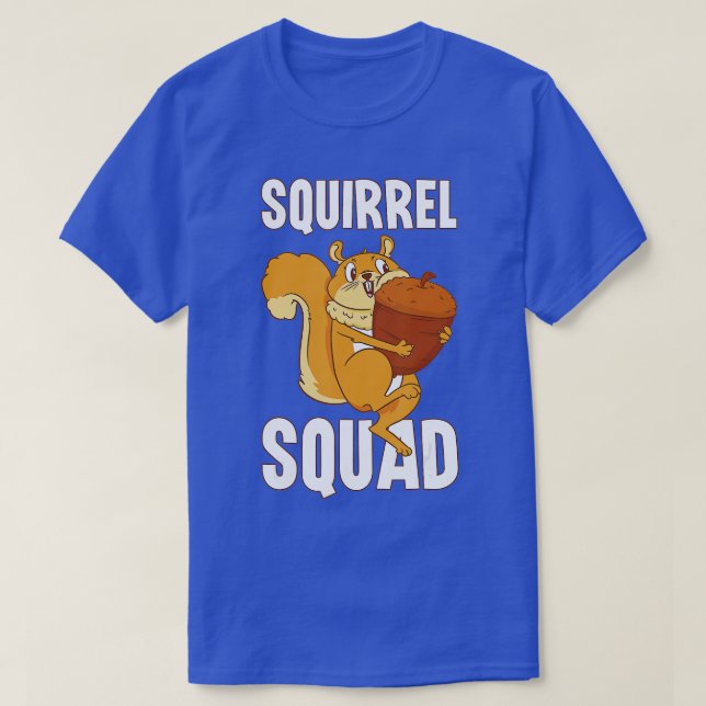 Squirrel Squad Safari Animals Wildlife Wild Animal T-Shirt (Design Front)