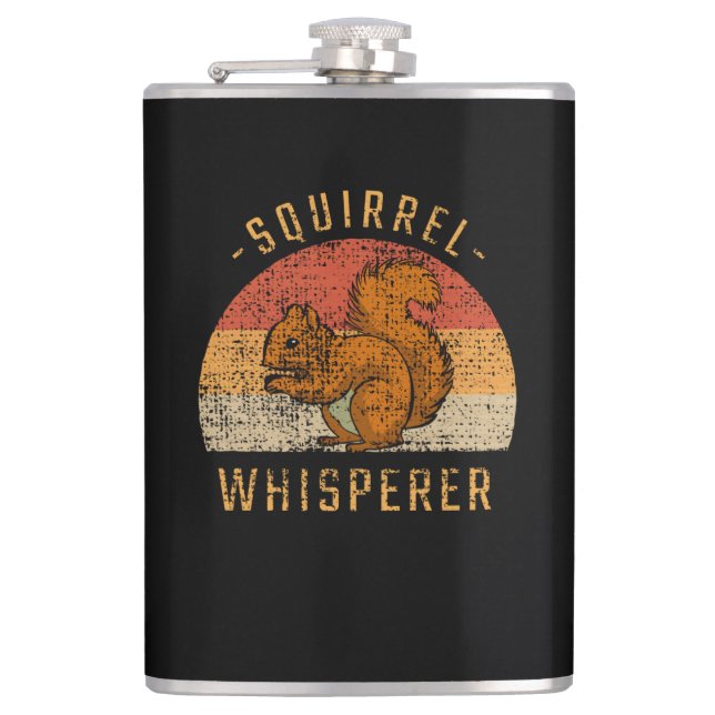 Squirrel - Squirrel Whisperer Flask (Front)