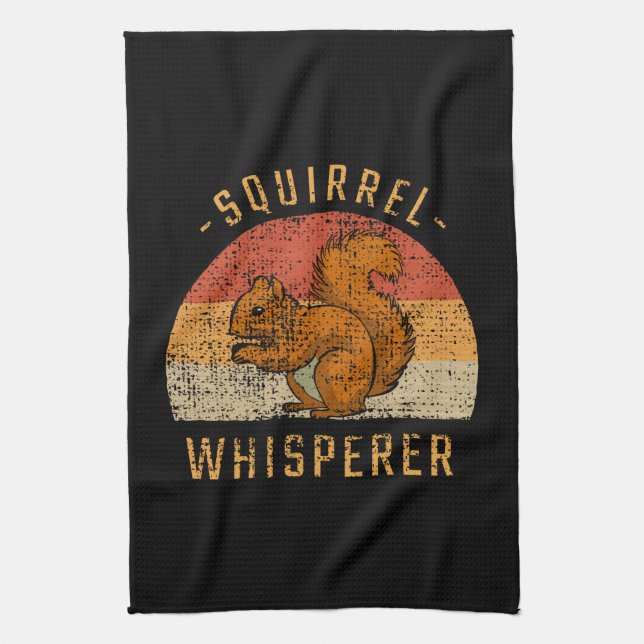 Squirrel - Squirrel Whisperer Kitchen Towel (Vertical)