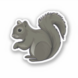 Squirrel Squirrel Whisperer Lover Retro Graphic. P Sticker