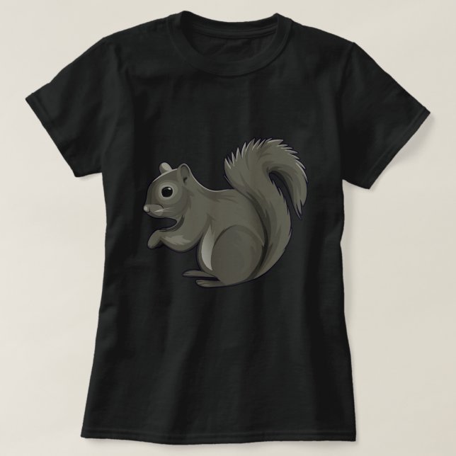 Squirrel Squirrel Whisperer Lover Retro Graphic. P T-Shirt (Design Front)