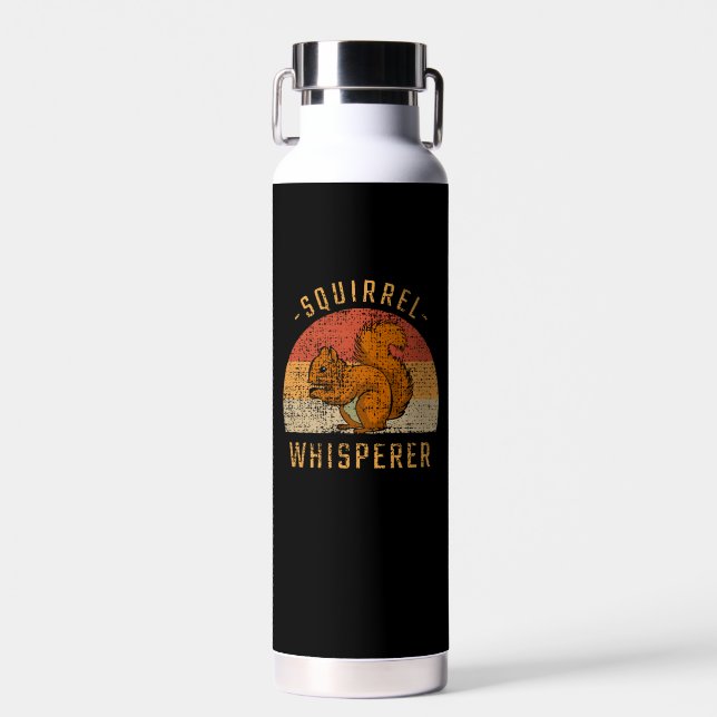 Squirrel - Squirrel Whisperer Water Bottle (Front)