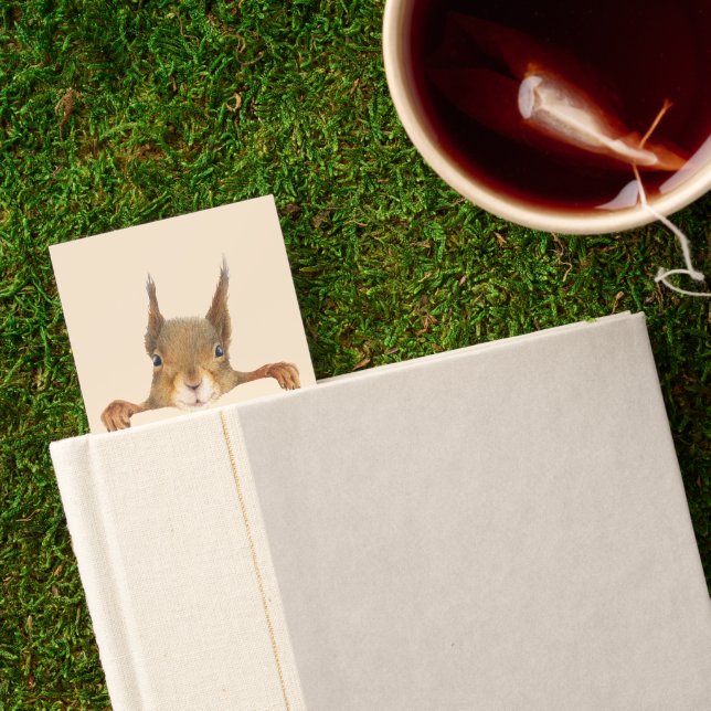 Squirrel SUP? Custom Text Cutout Bookmarks (Closed Book)