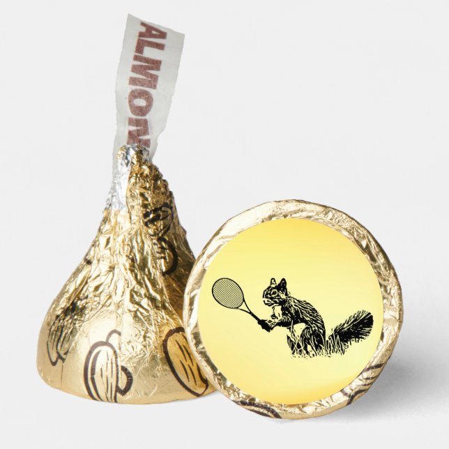 Squirrel Tennis Player Hershey®'s Kisses® (Front)
