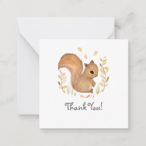 Squirrel Thank You Note cards