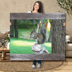 Squirrel Throw Blanket, Squirrel Lovers Gifts