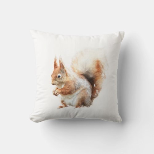 Squirrel Throw Pillow