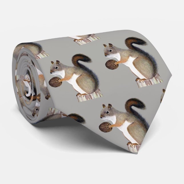 Squirrel Tie (Rolled)